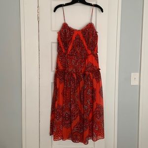 NWT Banana Republic Dress - Size 8 - Rich Coral Red